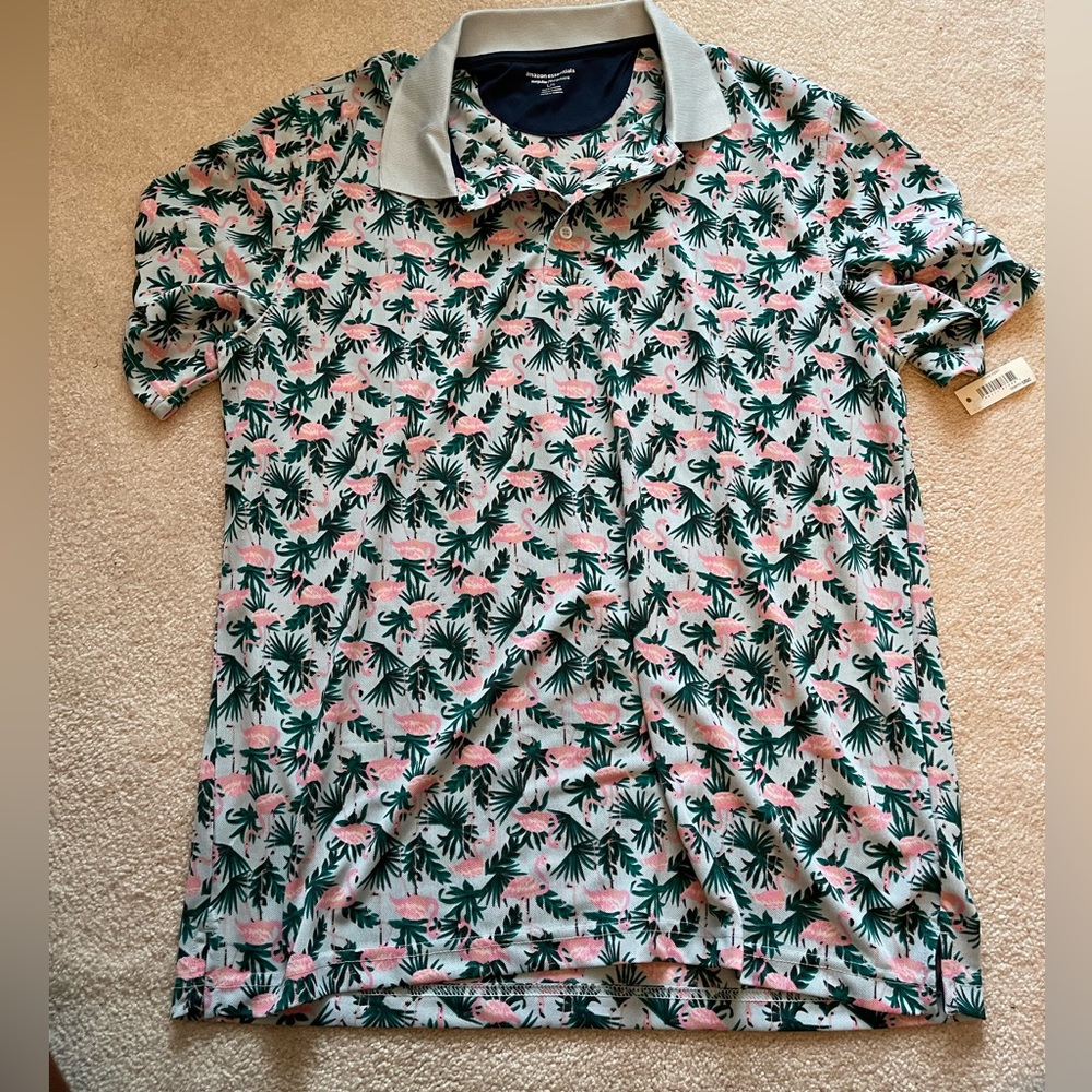 Amazon essentials men’s regular fit quick dry polo shirt